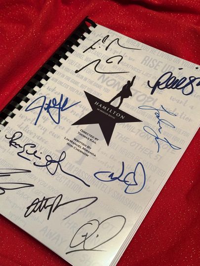 Discover HAMILTON Notebooks, High Quality Printed Cast Autographs, Movie Present, Birthday Gift, Movie Gift, Film Script, Screenplay, Christmas, Signed