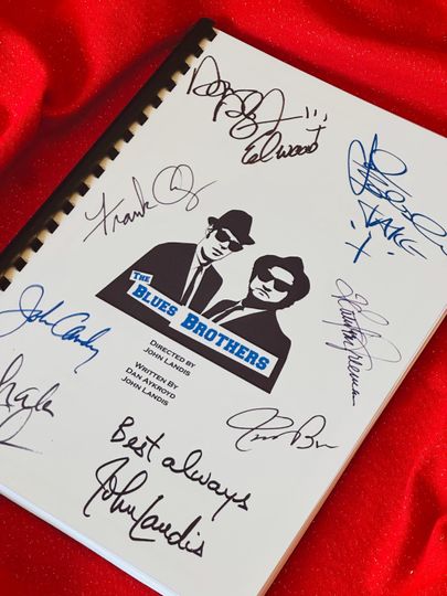 Discover BLUES BROTHERS Movie Notebooks, Birthday Gift, Movie Gift, Film Script, Screenplay, Autographs