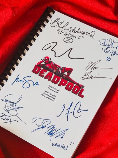 Discover DEAD, POOL Movie Notebooks, Birthday Gift, Movie Gift, Film Script, Autographs, Cinema, Gift, Present