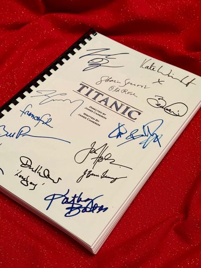 Discover TITANIC Movie Notebooks, Valentines Present, Birthday Gift, Movie Gift, Film Script, Valentine gift, Autograph, Autographs