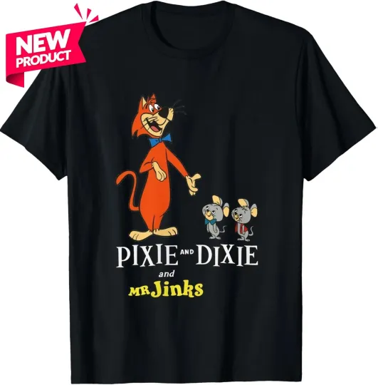 Discover Pixie & Dixie & Mr Jinks T-Shirt - Classic Hanna-Barbera TV Cartoon S-5XL