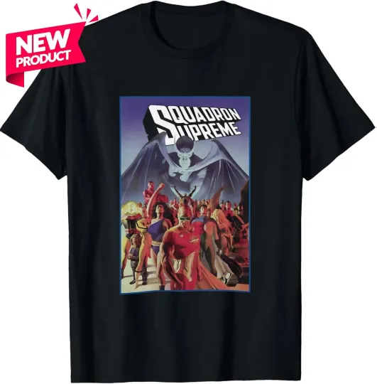 Discover Squadron Supreme T-Shirt - Alex Ross Art - Marvel Comics - Hyperion, Nighthawk