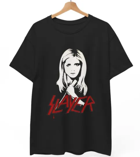 Buffy The Vampire Slayer Slayer T-Shirt Unisex 90s TV Horror Metal Tee