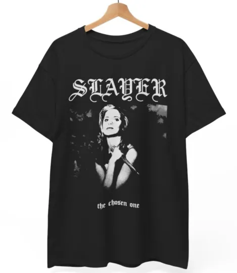 Discover Buffy The Vampire Slayer Slayer T-Shirt Unisex Heavy Metal Horror 90s TV Tee