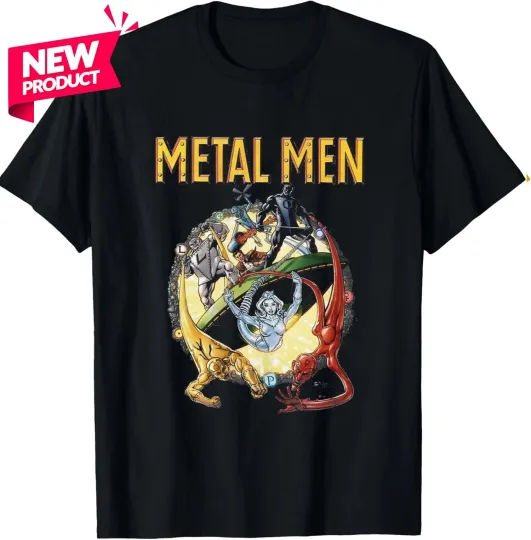 Discover Metal Men T-Shirt - George Perez Art - DC Comics - Silver Age Team - Mercury
