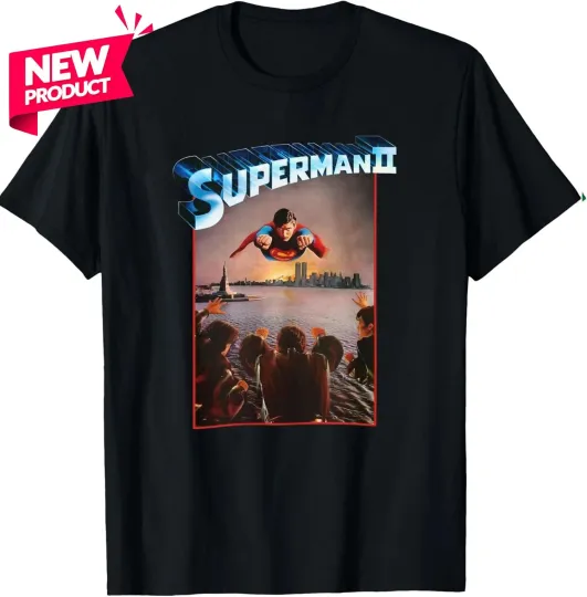 Discover Superman II Movie T-Shirt - Christopher Reeve - Vs General Zod, Ursa, Non - DC