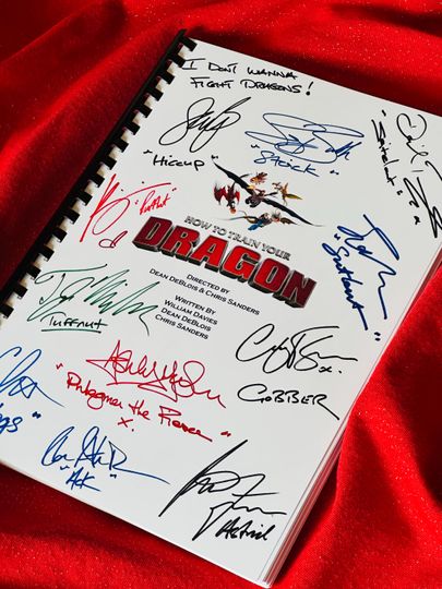 Discover TRAIN, YOUR, DRAGON Movie Script, Movie Present, Birthday Gift, Movie Gift, Film Script, Film Present, Screenplay, Christmas