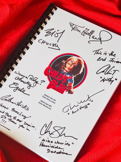 Discover CHILDS, PLAY Signed Movie Script, Movie Present, Birthday Gift, Movie Gift, Film Script, Stocking filler