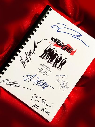 RESERVOIR DOGS Signed Movie Notebooks, Birthday Gift, Movie Gift, Film Screenplay, Tarantino