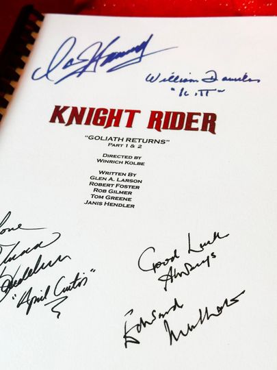Discover KNIGHT RIDER Signed Notebooks, Goliath Returns Part 1 & 2, Birthday Gift, Movie Gift, Film, Screenplay, 80's, Retro, Baywatch