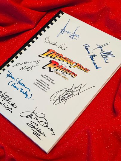 Discover I, JONES Raiders, Signed Movie Notebooks, Birthday Gift, Movie Gift, Film Script, Screenplay, Autographs, Harrison Ford
