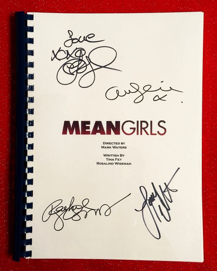 Discover MEAN GIRLS Signed Movie Notebooks, Birthday Gift, Movie Gift, Film Script, Screenplay, Autographs