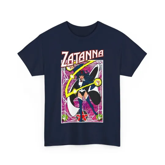 Discover Zatanna T-Shirt - George Perez Postcard Art - JLA Magic Member - DC Comics