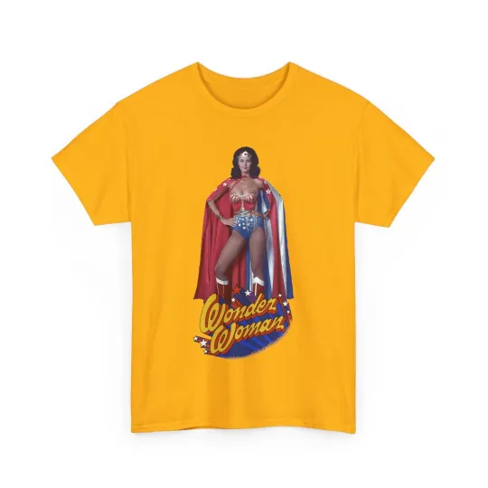 Wonder Woman T-Shirt - Lynda Carter - DC Comics - 1970s CBS TV Show - Amazons