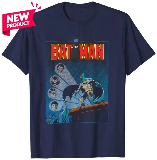 Batman T-Shirt - DC Comics - Catwoman, Joker, Two-Face, Penguin - Bronze Age Art
