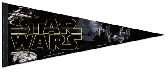 Discover STAR WARS Original Trilogy Retro '77 Licensed Premium Felt Collectors PENNANT