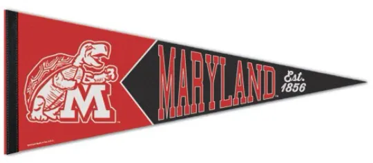 Discover Maryland Terrapins Retro 1970s NCAA Felt Pennant