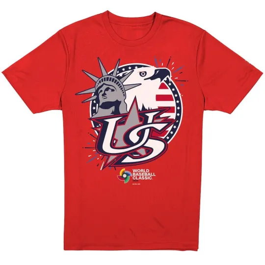 Discover USA Baseball Red 2026 World Baseball Classic Country T-Shirt