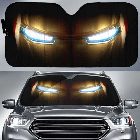 Discover Super Hero Iron Car Sunshade Custom Car Sun Visor Accessories