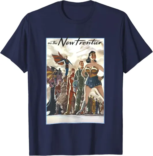 Discover DC: The New Frontier T-Shirt - Superman, Wonder Woman, Flash - Darwyn Cooke Art