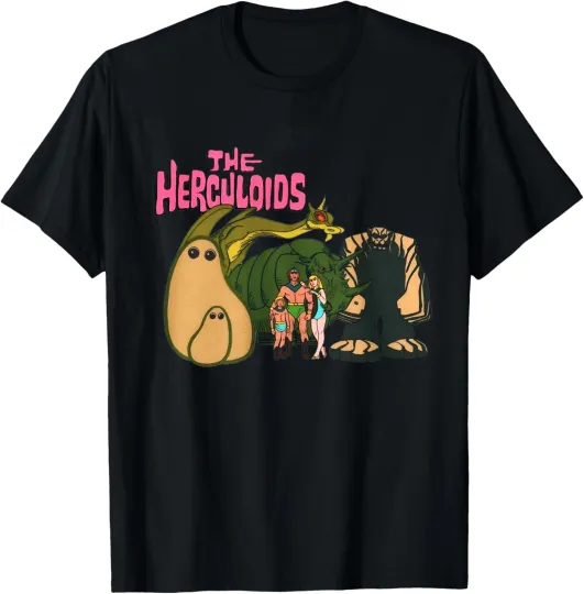 Herculoids T-Shirt - Hanna-Barbera Cartoon - Zandor, Tara, Dorno, Gloop & Gleep