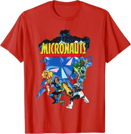 Discover Micronauts T-Shirt - Microverse - Arcturus Rann, Acroyear, Bug - Marvel Comics