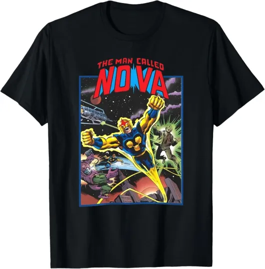 Discover Nova T-Shirt - Marvel Comics - Richard Rider - 1970s Comic Series Art S-5XL