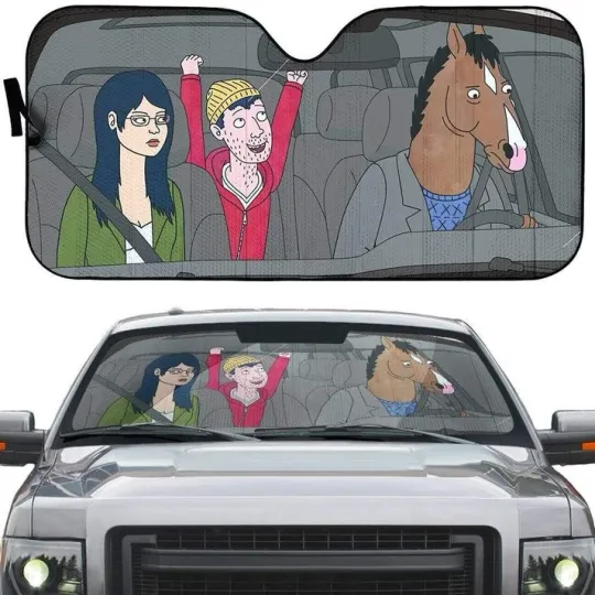 Discover BoJack Horseman Car Auto Sunshade