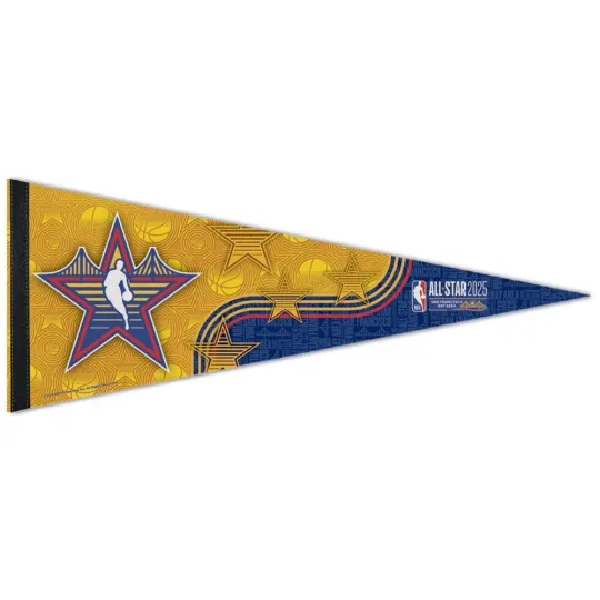 2025 NBA All-Star Game Pennant Stephen Curry Bay Area Decor