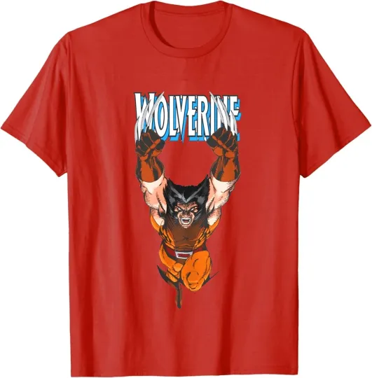Discover Wolverine T-Shirt - Jim Lee Art - X-Men Member - Marvel Comics - Logan NEW