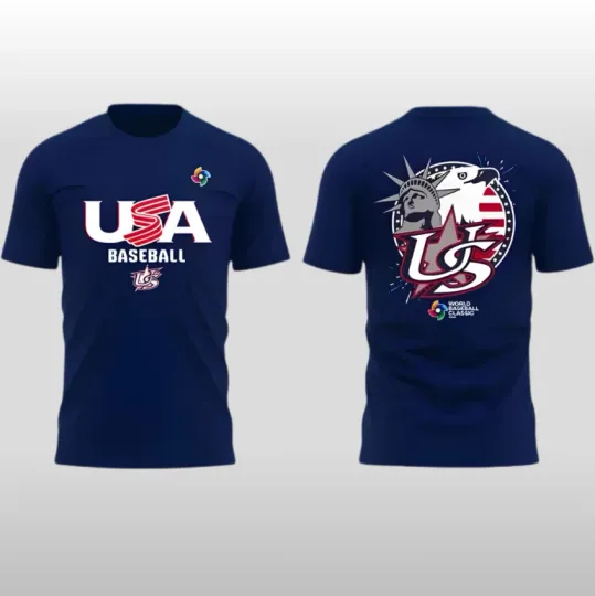 Discover USA Baseball 2026 World Baseball Classic Navy Hoodie Shirt
