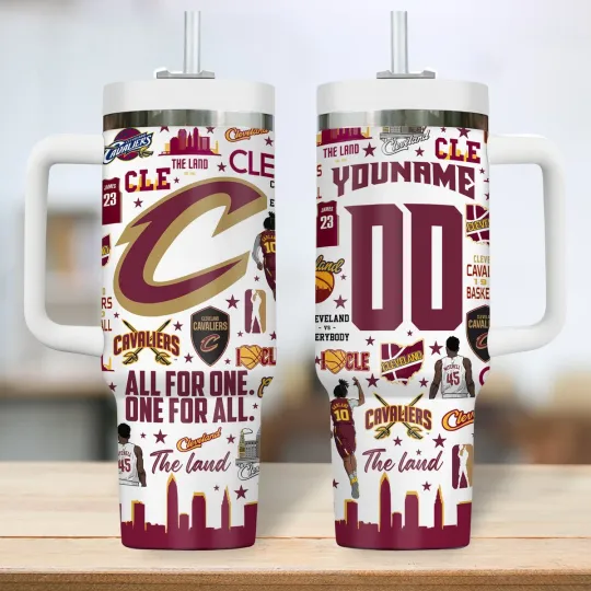 Custom Maroon Gold Basketball Fan Gift Tumbler With Handle 40oz