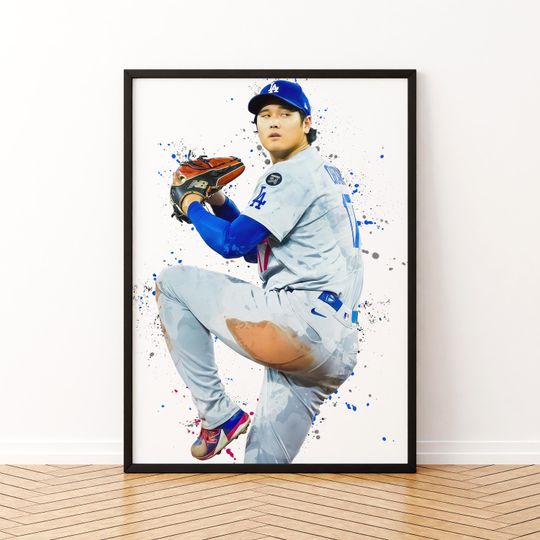 Discover Shohei Ohtani Baseball Canvas Wall Art Elite Focus Pitcher Home Office Sports Decor