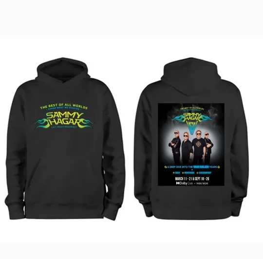 Discover Sammy Hagar 2026 Las Vegas Tour Double Sided Hoodie