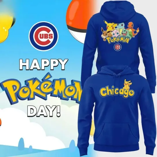 Discover Cubs x Pocket Mons Day 2026 Double Sided Hoodie