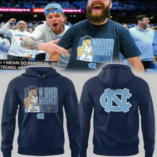 Discover Tar Heels Seth Trimble Night Night Double Sided Hoodie