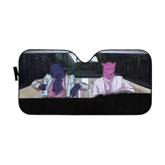 Discover 3D Pink Panther Custom Car Auto Sunshade