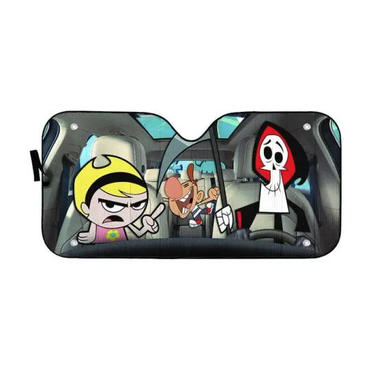 Discover 3D The Grim Adventures of Billy & Mandy Custom Car Auto Sunshade