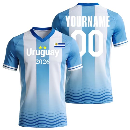 Discover Custom Kids Youths Mens Womens Uruguay 2026 Cup T Shirts Soccer Jersey For Fans
