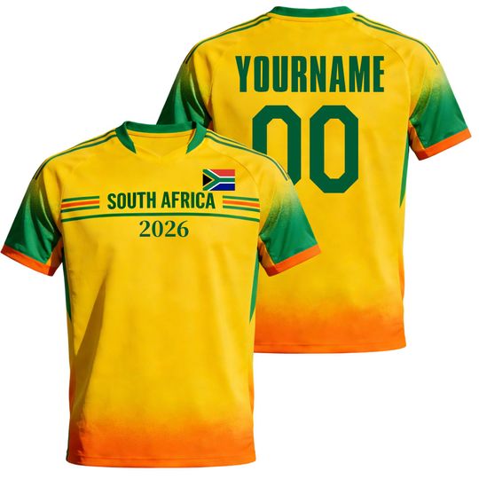 Discover Custom Kids Youths Mens Womens South Africa 2026 Cup T Shirts Soccer Jersey For Fans