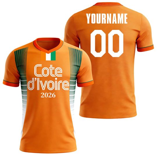 Discover Custom Kids Youths Mens Womens Cote d'Ivoire 2026 Cup T Shirts Soccer Jersey For Fans