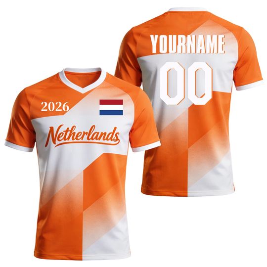 Discover Custom Kids Youths Mens Womens Netherlands 2026 Cup T Shirts Soccer Jersey For Fans