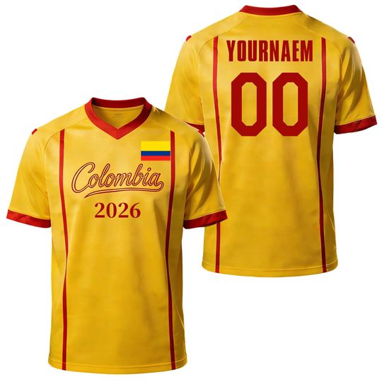 Discover Custom Kids Youths Mens Womens Colombia 2026 Cup T Shirts Soccer Jersey For Fans