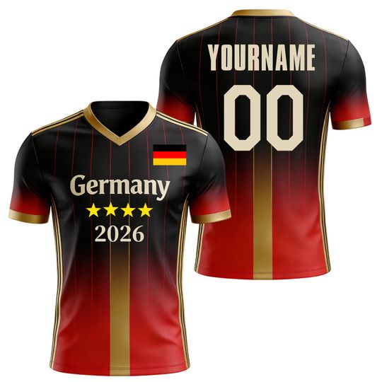 Discover Custom Kids Youths Mens Womens Germany 2026 Cup T Shirts Soccer Jersey For Fans
