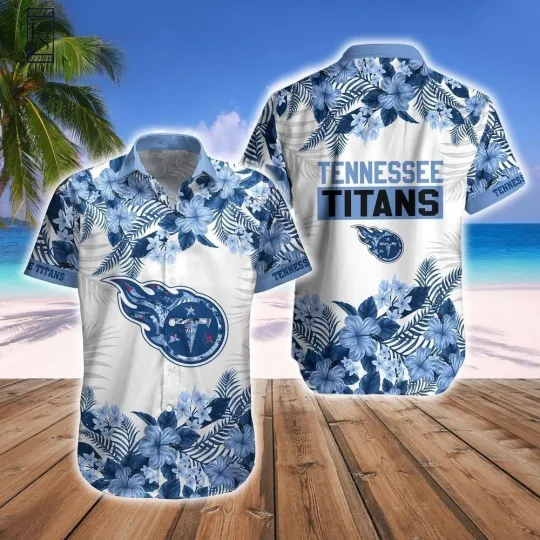 Discover Personalized Tennessee Football Titanss Team Hawaiian Shirt Button Down Unisex