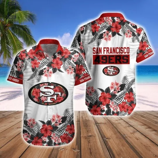 Discover Personalized San Francisco Football 49erss Team Hawaiian Shirt Button Down Adult