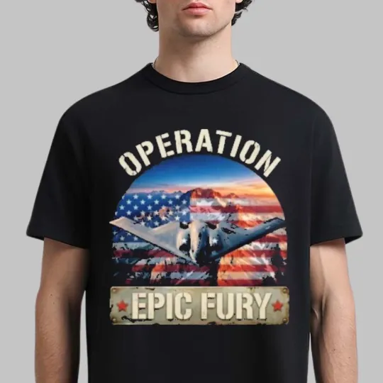 Discover US Strike Iran War US Launch Forces Operation Epic Fury T-Shirt