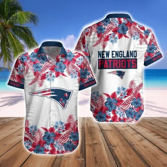 Discover Personalized New England Football Patriotss Team Hawaiian Shirt Button Down