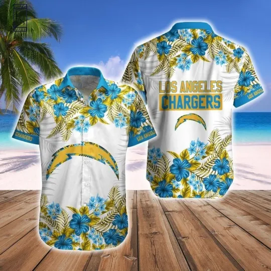 Discover Personalized Los Angeles Football Chargerss Team Hawaiian Shirt Button Down