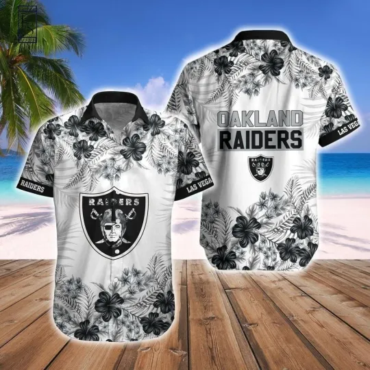 Discover Personalized Las Vegas Football Raiderss Team Hawaiian Shirt Button Down Unisex
